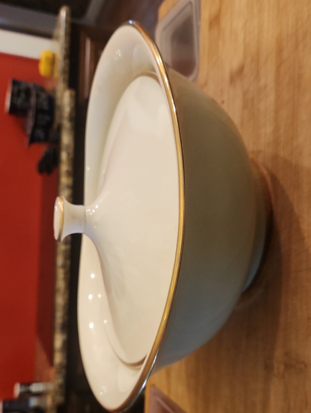 RARE Taylor Smith Taylor Heritage Green Covered Vegtable Bowl